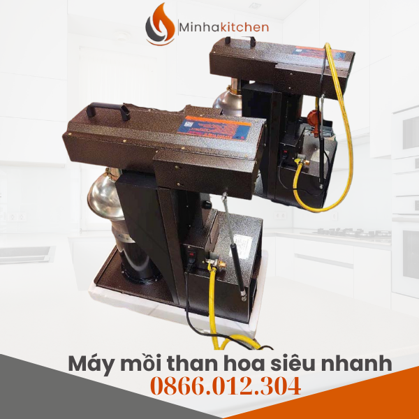 Máy mồi than, máy khò than tự động – Tiện lợi, siêu nhanh cho quán nướng chuyên nghiệp