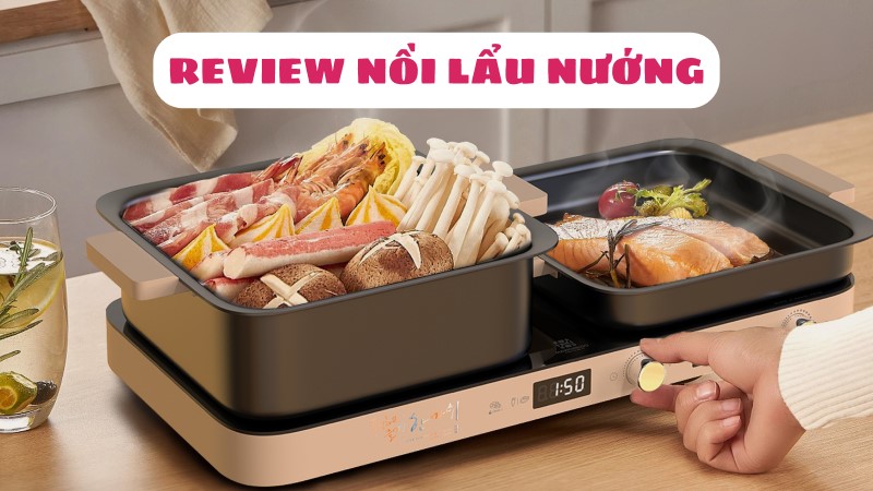 Nồi lẩu nướng đa năng hay bếp lẩu nướng đa năng có ưu điểm nổi bật là được tích hợp 2 chức năng nướng và lẩu trên cùng một thiết bị. Giúp dễ dàng chế biến và thưởng thức các món ăn ngon cùng lúc mà không cần sắm vỉ nướng hay nồi lẩu điện riêng. Vừa có thể nấu lẩu cùng lúc trên cùng 1 thiết bị, mang đến cho người dùng trải nghiệm ẩm thực trọn vẹn và tiện lợi.