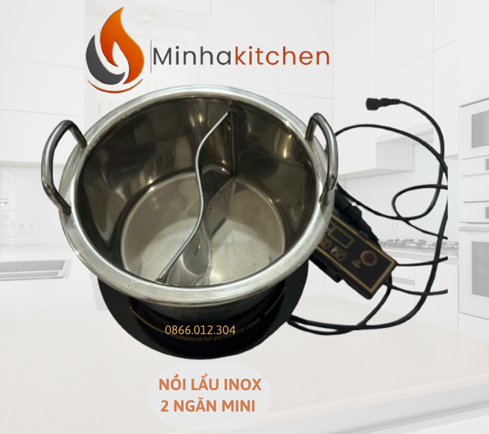 Xoong lẩu cô đơn mini 2 ngăn – Trải nghiệm ẩm thực cá nhân cực chill