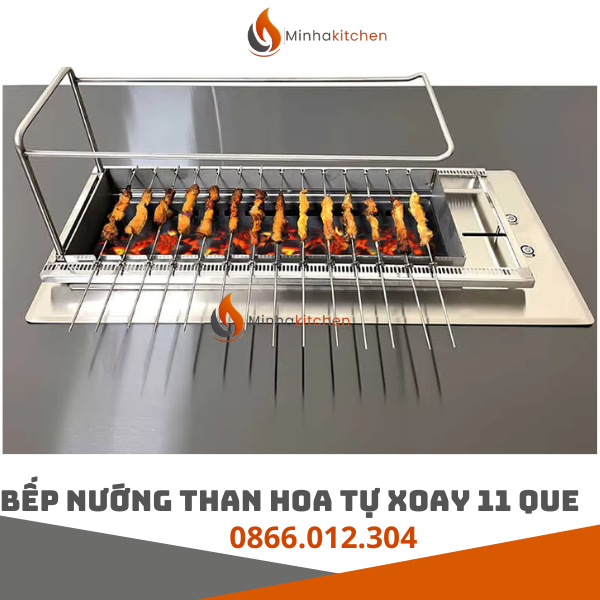 Chuyên Cung Cấp Bếp Nướng Than Hoa Tự Xoay Tại Bàn Cho Nhà Hàng Nướng Giá Tốt, Uy Tín