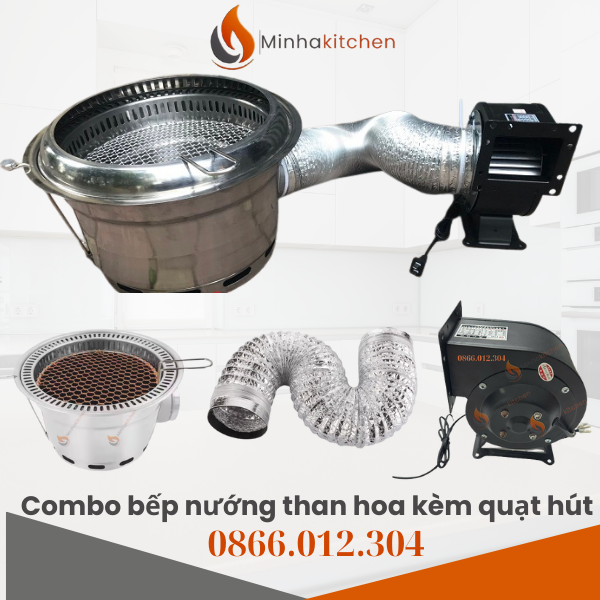Bán bếp nướng than hoa kèm quạt hút – địa chỉ uy tín Hà Nội / TP.HCM