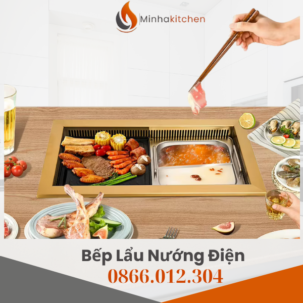 Bếp điện lẩu nướng 2 trong 1 là gì? Mua bếp điện lẩu nướng 2 trong 1 ở đâu Hà Nội giá rẻ