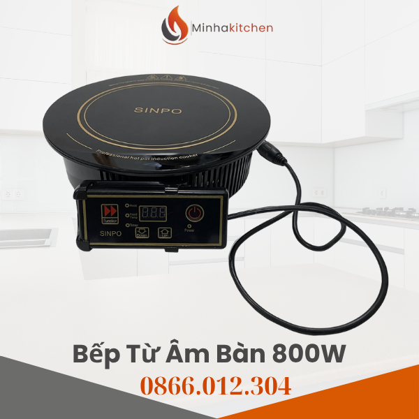 Giới thiệu bếp từ âm bàn Sinpo tròn 800W nhà hàng lẩu cô đơn.