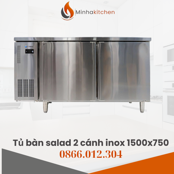 Chuyên cung cấp tủ bàn salad cánh inox 1m5 chất lượng cao – giá rẻ