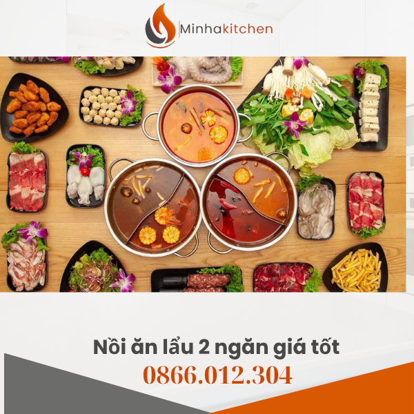 Giá bán Nồi lẩu inox Hotpot 2 ngăn tại Đồng Nai
