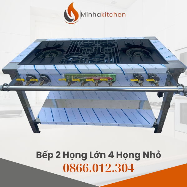 Nơi Bán Bếp Công Nghiệp 2 Họng Lớn 4 Họng Nhỏ Uy Tín Hà Nội- 하노이에서 믿을 수 있는 업소용 가스렌지 2구 큰버너