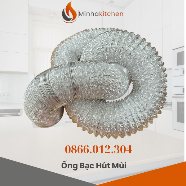Minhakitchen - Chuyên cung cấp ống gió bạc mềm các kích thước D100, D125, D150, D200, D250, D300 giá rẻ chất lượng