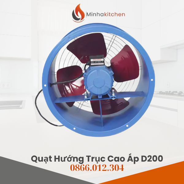 QUẠT HÚT MÙI ĐỒNG TRỤC TRÒN PHI 200 – GIẢI PHÁP THÔNG GIÓ HIỆU QUẢ CHO NHÀ HÀNG, XƯỞNG, TẦNG HẦM