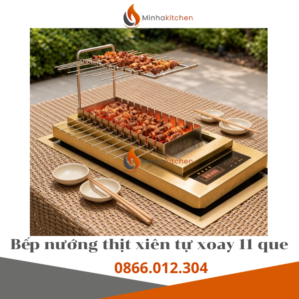 Cung Cấp, Lắp Đặt Bếp Nướng Thịt Tự Xoay Âm Bàn Hà Nội Trọn Gói