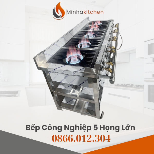 Bếp Hàn Quốc 5 Họng Lớn Uy Tín Chất Lượng Cho Nhà Hàng