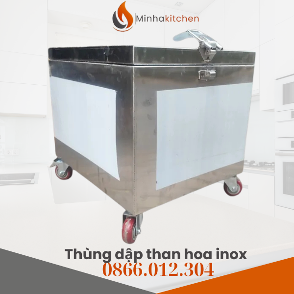 Mua thùng dập than hoa inox giá tốt Hà Nội