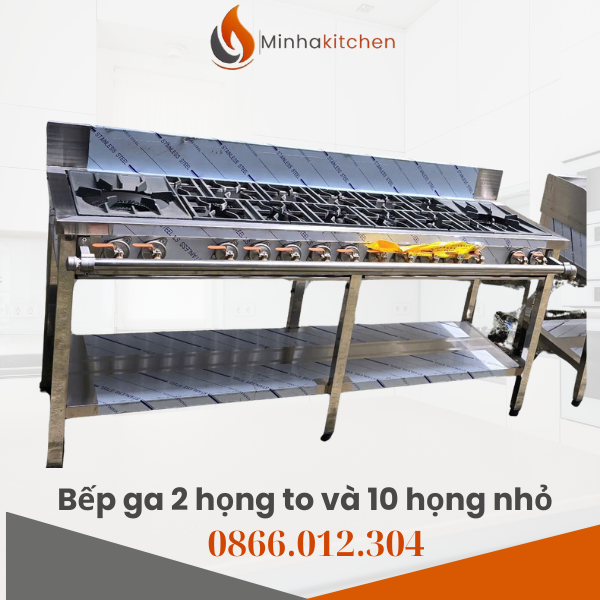 BẾP HẦM 2 HỌNG + 10 HỌNG NHỎ CAO CẤP