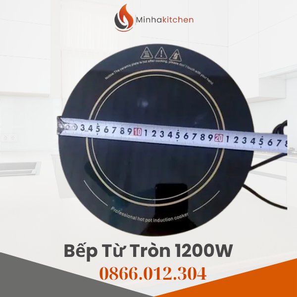 Bếp Từ Âm Bàn Tròn Sinpo 1200W uy tín, chuyên dụng nhà hàng