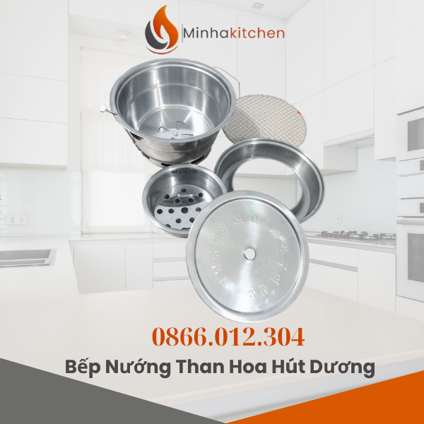 Lò nướng than hoa âm bàn hút khói – Không khói, tiện lợi cho gia đình và nhà hàng
