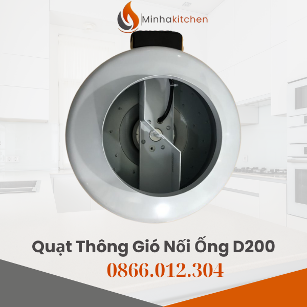 Quạt thông gió nối ống D200- Chuyên bán Quạt thông gió nối ống D200