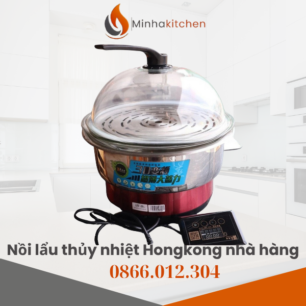 Nồi lẩu hơi Hongkong hiển thị bảng điều khiển cảm ứng