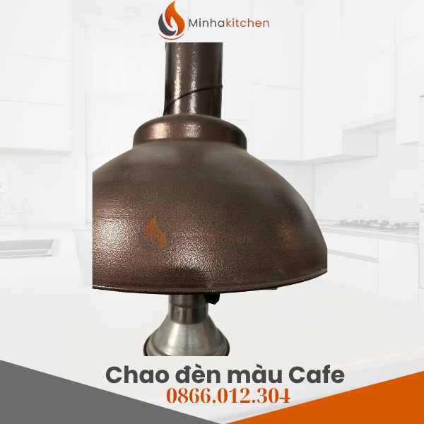 Ống hút mùi bếp nướng với chao đèn trang trí