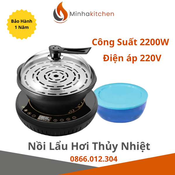 Nồi lẩu hơi nấu cháo giữ ngọt tự nhiên