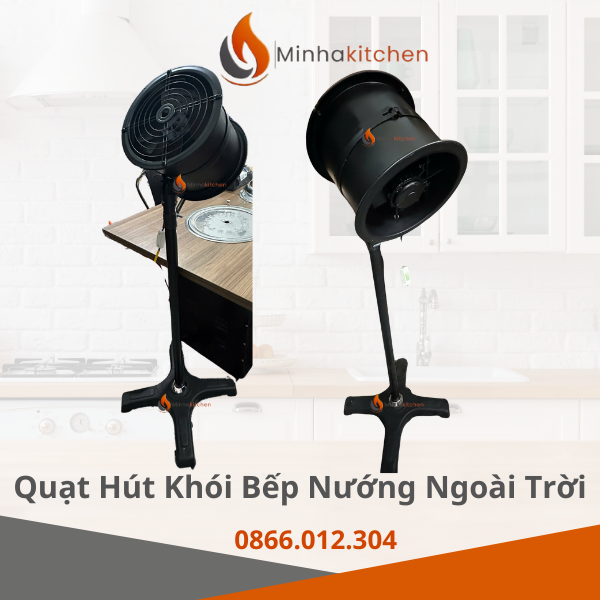 Quạt hút khói di động cho quán nướng ngoài trời