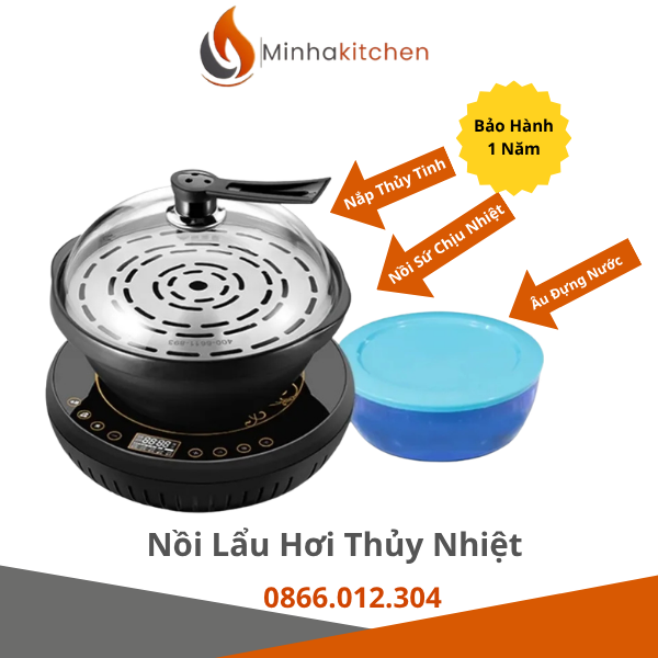 Nồi lẩu hơi thủy nhiệt HongKong lắp đặt tại Hà Nội