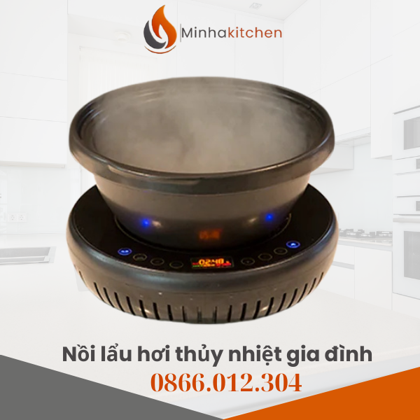Nồi lẩu hơi thủy nhiệt HongKong dùng cho nhà hàng buffet