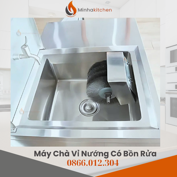 Thiết bị rửa vỉ nướng nhà hàng inox bền bỉ