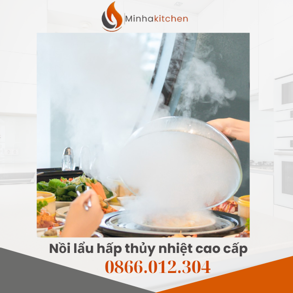 Nồi lẩu hơi dùng trong nhà hàng đang xả hơi mạnh