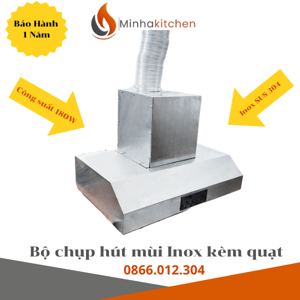 Tum hút mùi inox 750mm lắp đặt dễ dàng cho bếp gia đình
