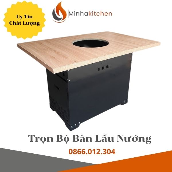 Chân bàn sắt bếp lẩu nướng cho nhà hàng